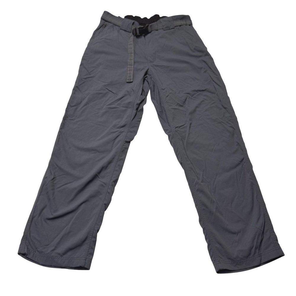 Duluth Trading Co Mens Hiking Pants Gray Nylon Belted Cargo L x 30 Gorpcore